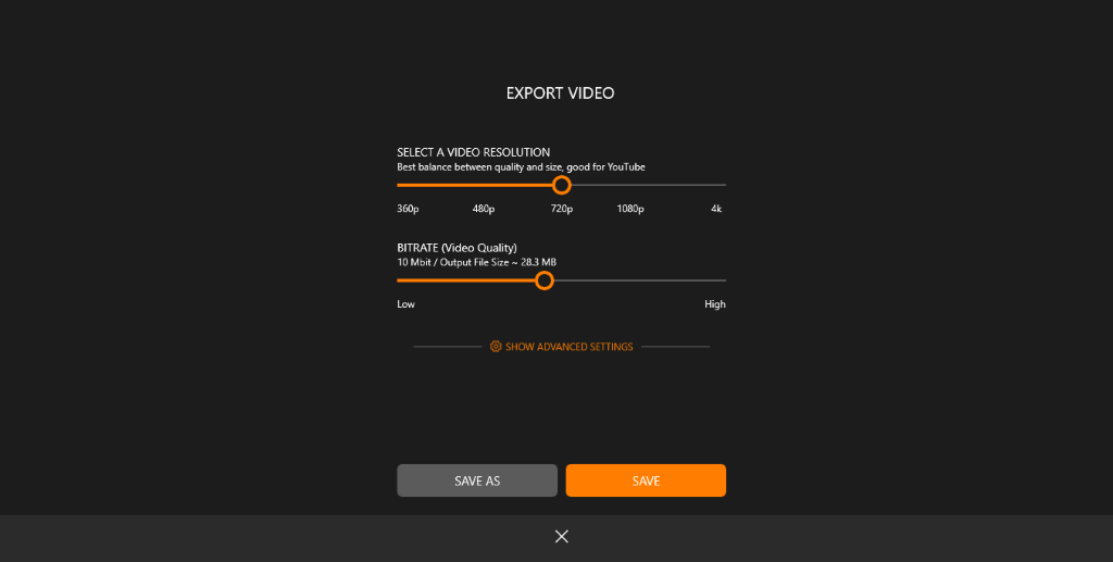 Export video
