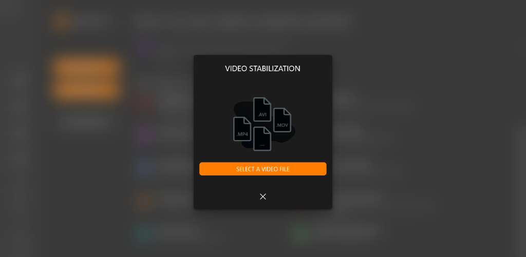 Select a video you want stabilize