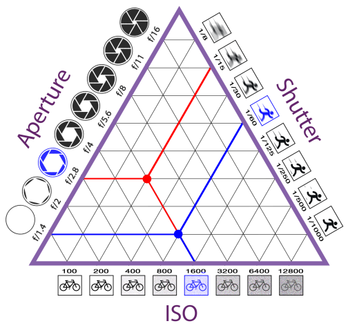Exposure Triangle: ISO, Aperture, Shutter Speed