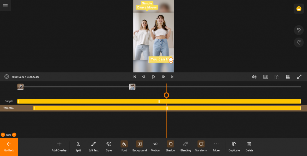 Add text while editing a video for TikTok